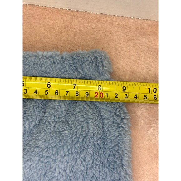 Chick Pea Baby Boys Girls Fuzzy Bear Pajamas Set 12M Blue - Picture 10 of 13